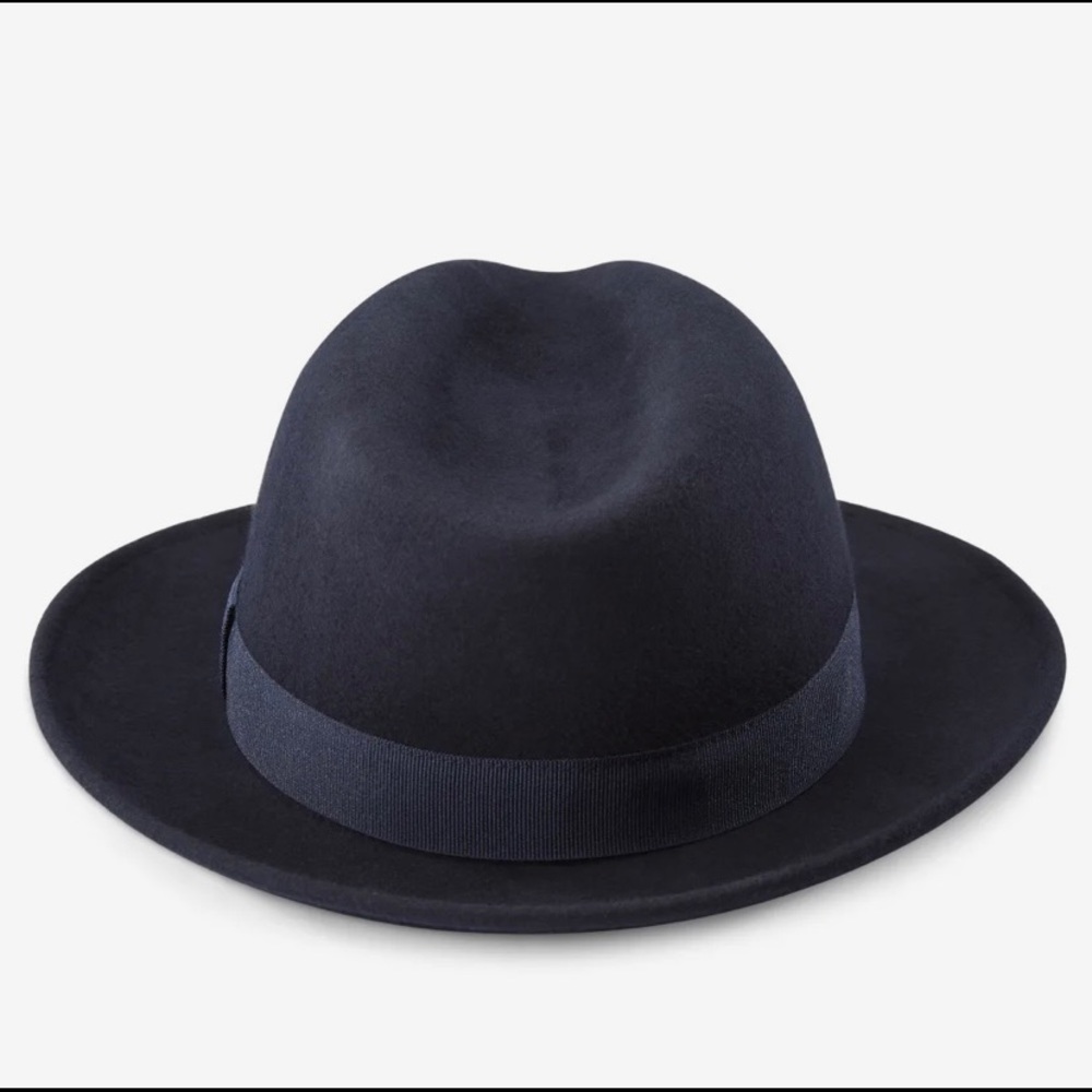 🎃NWT Navy Blue wool fedora